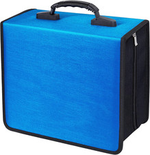 CD/DVD Case Binder, 400 Capacity CD/DVD Disc Case Booklet Album Box Black Binde