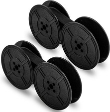 Universal Typewriter Ribbon Twin Spool Replacement Pack - Black Ink (2 Pcs)