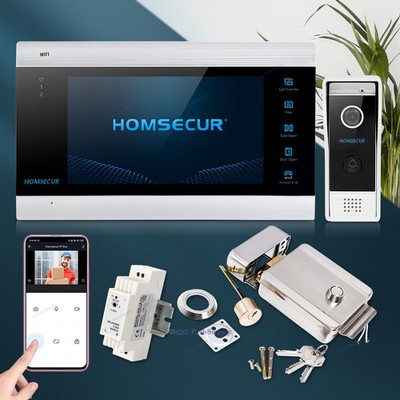 HOMSECUR 7'' WIFI Video&Audio Home Intercom Electric Lock with Keys Included