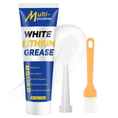 White Lithium Grease, Multi-Purpose Lubricant Grease Tube with... 