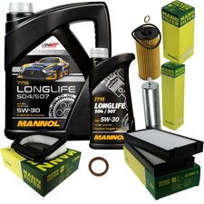 MANN Inspektionspaket 6L MANNOL Longlife 504/507 5W-30 f�r BMW F15 F85 xDrive25d