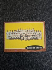 1962 Topps Washington Senators #206