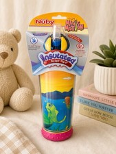 Taza para sorber pajita aislada sin derrames Nuby Flip-It 11 oz Magic Motion 12+ meses de colección