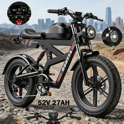 20*4 Zoll Elektrofahrrad Duotts F20 52V 27AH Off-road E-Mountainbike Mit GPS/APP