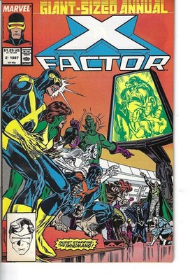 X-Factor ANNUAL #2 1987 Power Pack & The Inhumans MARVEL Comics - VF