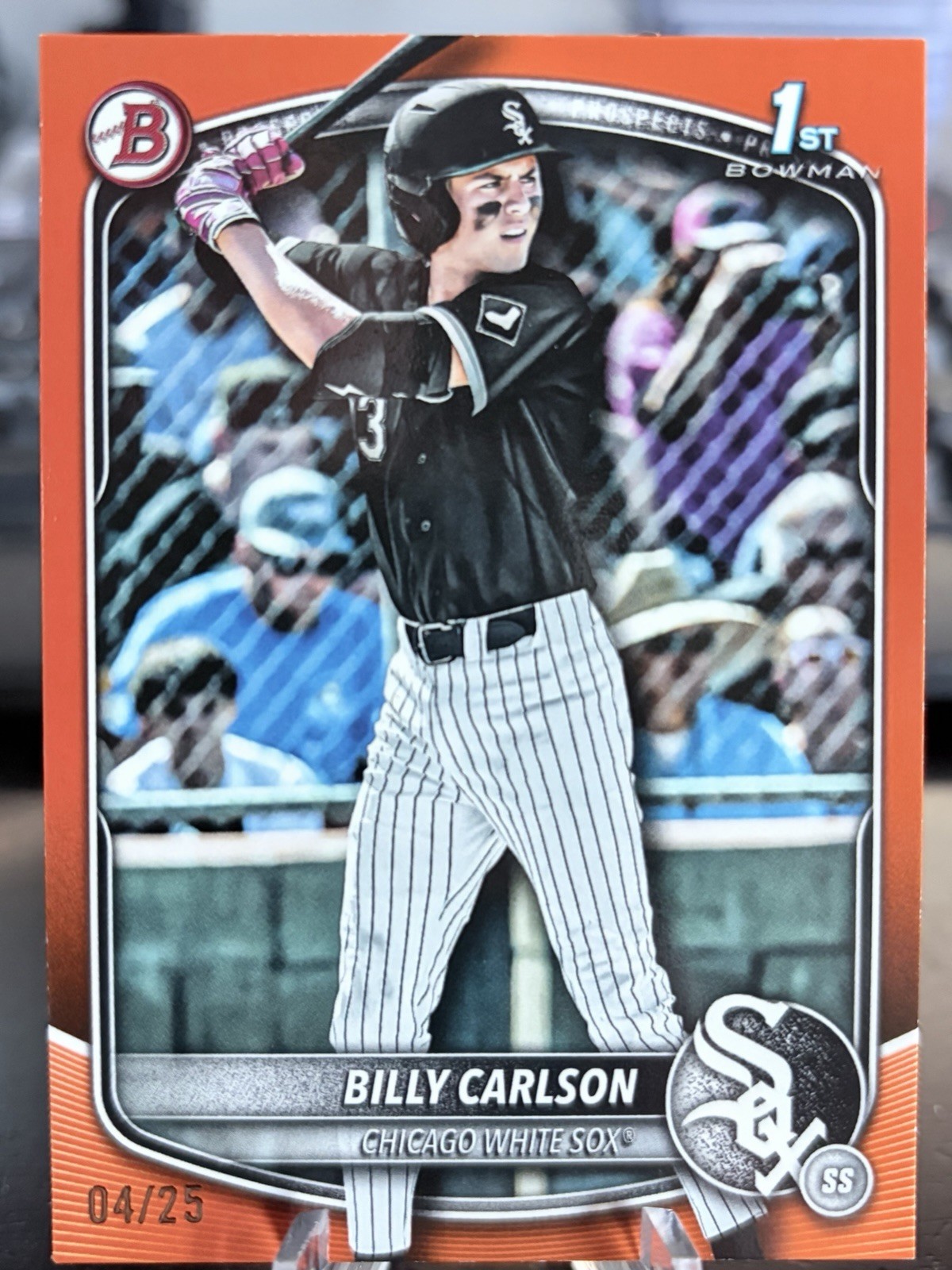 2025 Bowman Draft - Billy Carlson Paper Orange /25 1st White Sox