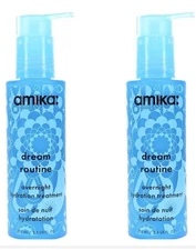 2 x AMIKA DREAM ROUTINE OVERNIGHT HYDRATION TREATMENT 3.3 OZ ~ NEW ~ DAMAGED BOX