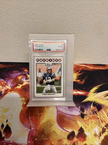 2008 TOPPS TOM BRADY #3 VG-EX PSA 4