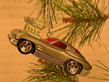 '63 CHEVY CORVETTE 1963 Chevrolet Silver CHRISTMAS TREE ORNAMENT XMAS