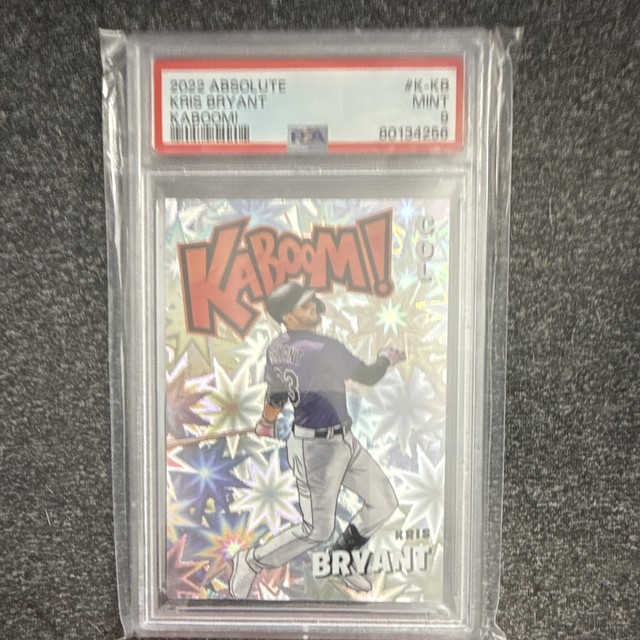 Panini Absolute 2022 Kaboom! Kris Bryant Colorado Rockies #K-KB PSA 9