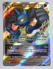 Pokemon TCG Lucario VSTAR SWSH214 Spada e Scudo Stella Nera Carta Promo Holo