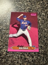 Kodai Senga Pink Foil 2024 Topps Stadium Club New York Mets #112 Baseball Card