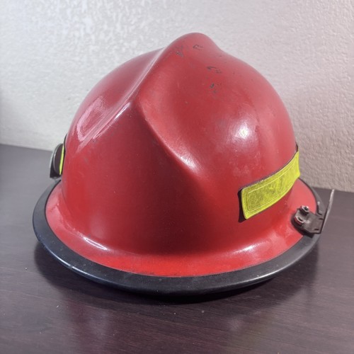 Lite Force V Morning Pride's Fireman's Red Helmet Adjustable Size 6 1/4 to 8 - Picture 10 of 18