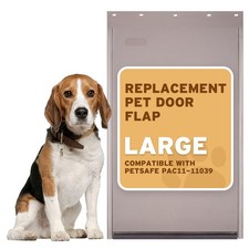 PAC11-11039 Dog Door Replacement Flap  Heavy-Duty PVC Material  16 7/8" x 1...