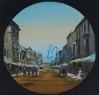 Photo ISLE OF WIGHT UNION STREET RYDE C1889 VICTORIAN TINTED Magic Lantern Slide