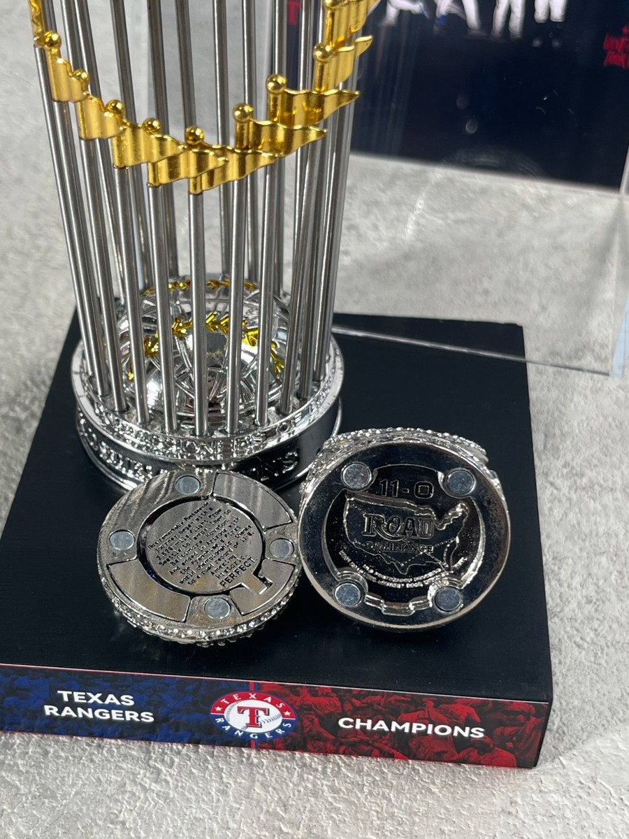 2023 Texas Rangers World Series Championship Trophy & Ring With