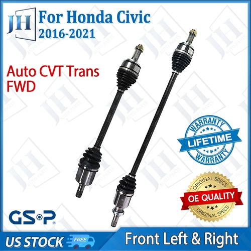 OEM Front Left Right CV Axle Shaft for 2016-2021 Honda Civic Auto CVT Trans - Picture 1 of 16