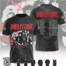 Motley Crue Carnival Of Sins 2026 Tour Rock T Shirt