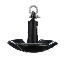 Seachoice 12 Pound Black Vinyl Coated River Anchor With Galvanized Shackle