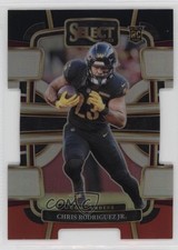 2023 Panini Select Concourse Black & Red Prizm Die-Cut Chris Rodriguez Jr 1o8k