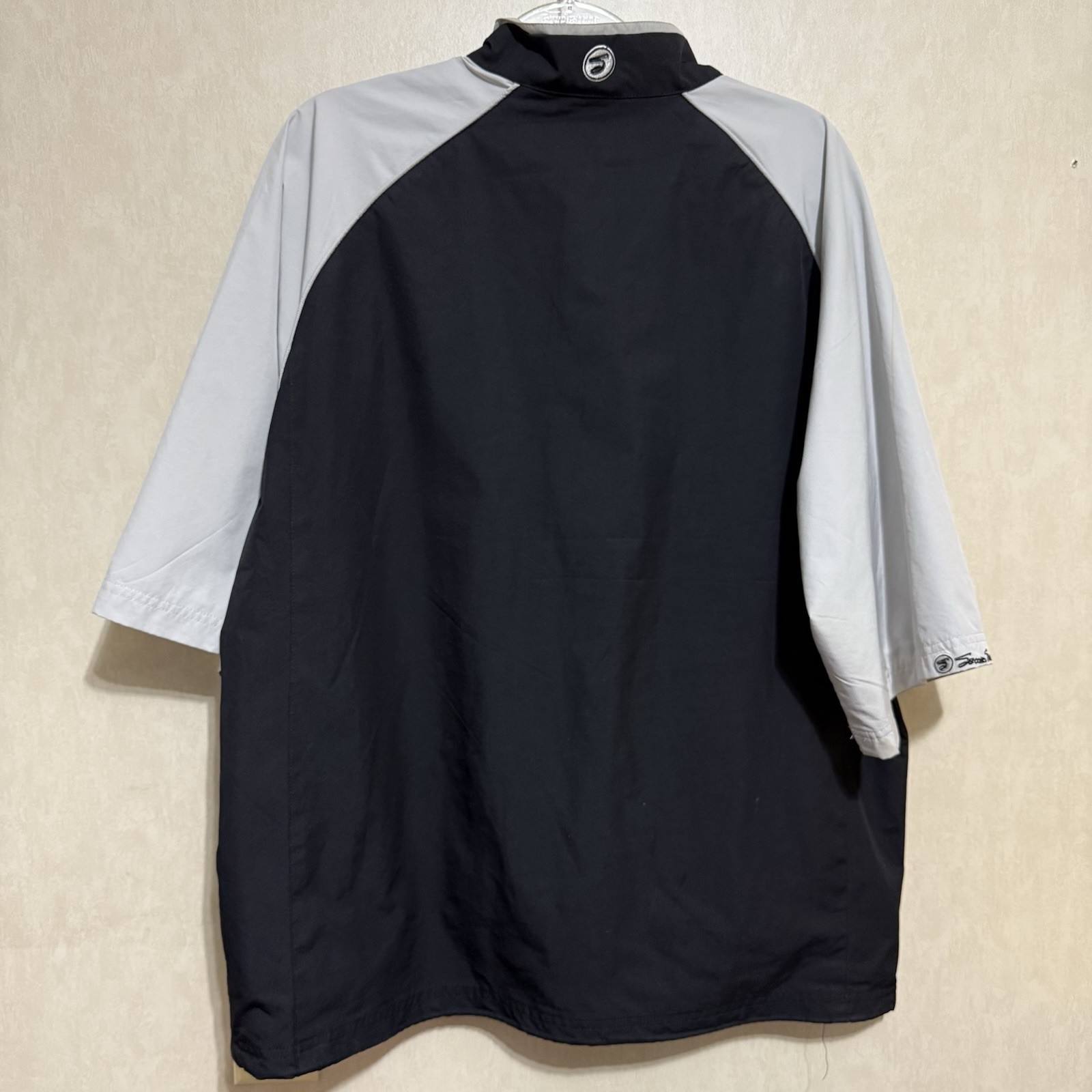 Second Skin Jacket Large Black Gray Pullover Wind… - image 4