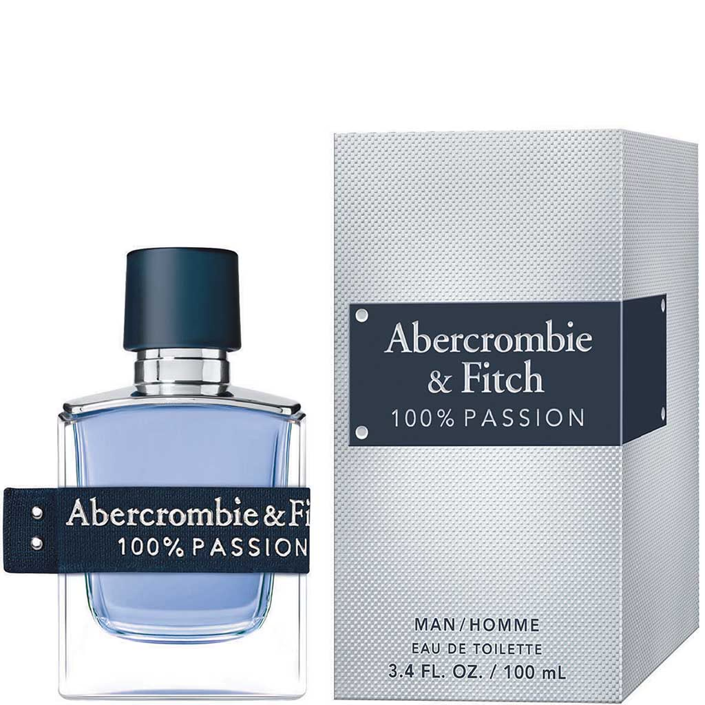 Abercrombie & Fitch 100% Passion For Men Spray 100ml 3.4oz Eau De