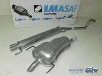 Imasaf Auspuffset Mitteltopf+Endtopf für Opel Astra H+Gtc 1.6+1.8 2006-2014