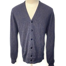 Vintage Arnold Palmer By Robert Bruce Men’s Blue Cardigan Sweater Made In USA XL