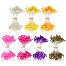 1050 PCS 3mm Flower Stamens Double Heads Artificial Floral Pistil DIY