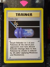 Defender 80/102 Uncommon Base Set Unlimited Pokemon Lightly Played