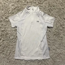 Women’s Small White Horseware Ireland Short Sleeve Horseback Riding Shirt