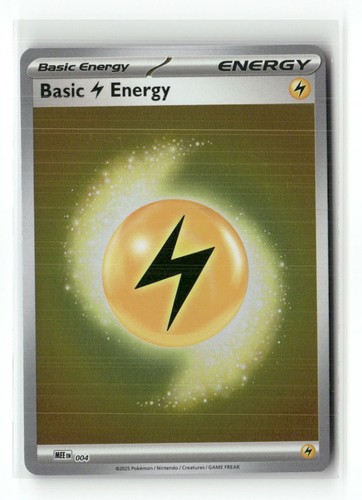 Basic Lightning Energy 004 Mega Evolution Energies Pokemon Reverse Holo NM