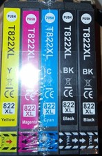 5Pack 822XL T882XL Ink Cartridge For Epson WorkForce Pro WF-3820 WF-4834 WF-4833