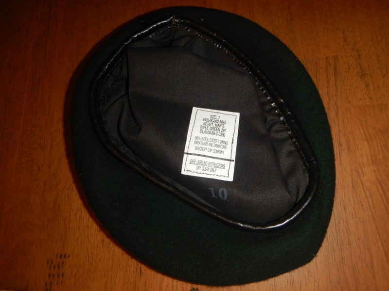 USGI DLA  Green Beret Cap Hat Sz: 7 * AIRBORNE Special Forces NOS Dated 89'