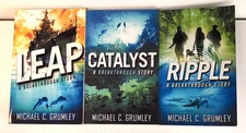 Lot of 3 Breakthrough Series Book 2 3 5 Michael Grumley Paperback Book Sci Fi