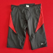 Used Tyr Mens Conpetition Jammer black/red size 34 A456