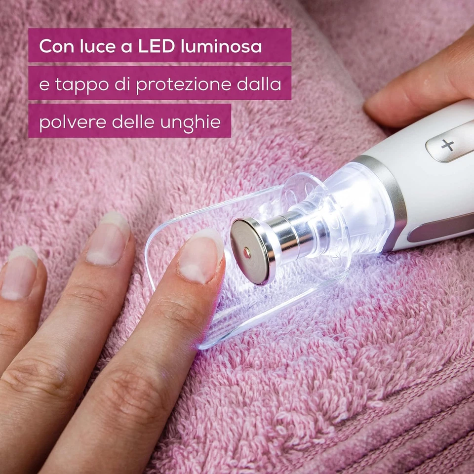 MP 62 Fresa Professionale per Manicure E Pedicure, 5400 Giri/Min, 10 Accessori i - Immagine 4 di 4