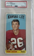 1965 Topps Football #105 Frank Jackson Kansas City Chiefs PSA 5 EX Set Break