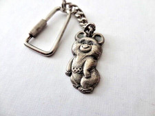 Vintage Total OIL RUSSIA Moscow 1980 Olympics Keychain rare!