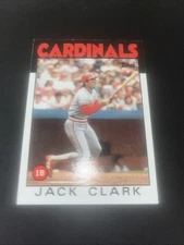 1986 Topps #350 Jack Clark Cardinals St Louis Cardinals