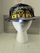 Adjustable Kids Despicable Me Minion Baseball Cap Hat Snapback Light NEW BATTS