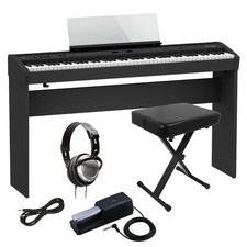 Roland FP-60X Digital Piano - Black HOME ESSENTIALS BUNDLE