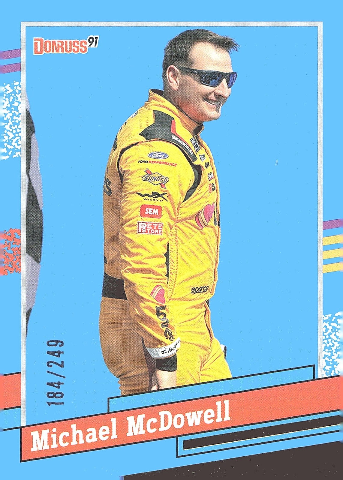 2024 Donruss #157 Michael McDowell Carolina Blue #/249