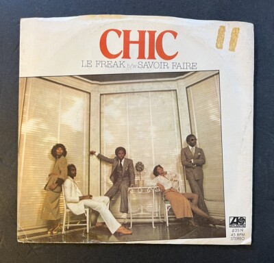 CHIC Le Freak / Savior Faire ATLANTIC 3519 1978 45rpm Picture sleeve G/G