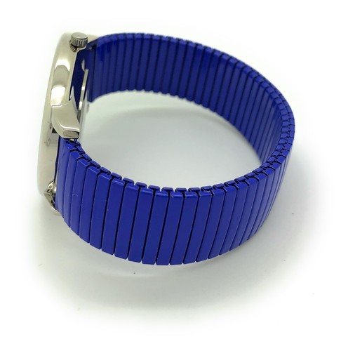 Mens Ladies Q&Q Casual Round Thin Case Stretch Elastic Band Fashion Watch - Picture 28 of 52