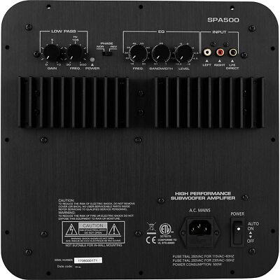 Dayton Audio - SPA500 - 500W Subwoofer Plate Amplifier