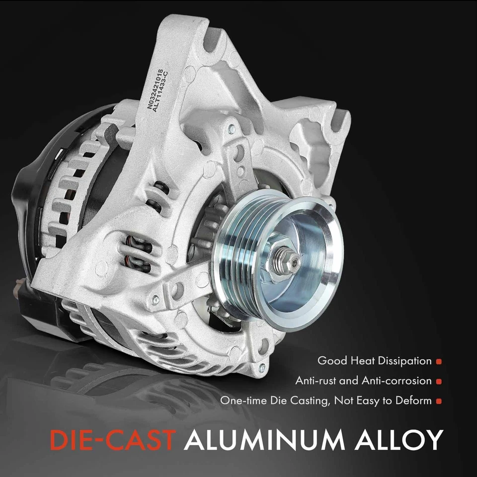 Alternador para Ford Explorer Mercury Mountaineer 09-10 4.6L 150A 12V CW 6 ranuras Foto 4 de 4