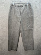 Vintage Pendleton Pants Womens 12 Gray 100 Virgin Wool Trousers Careerwear 90s