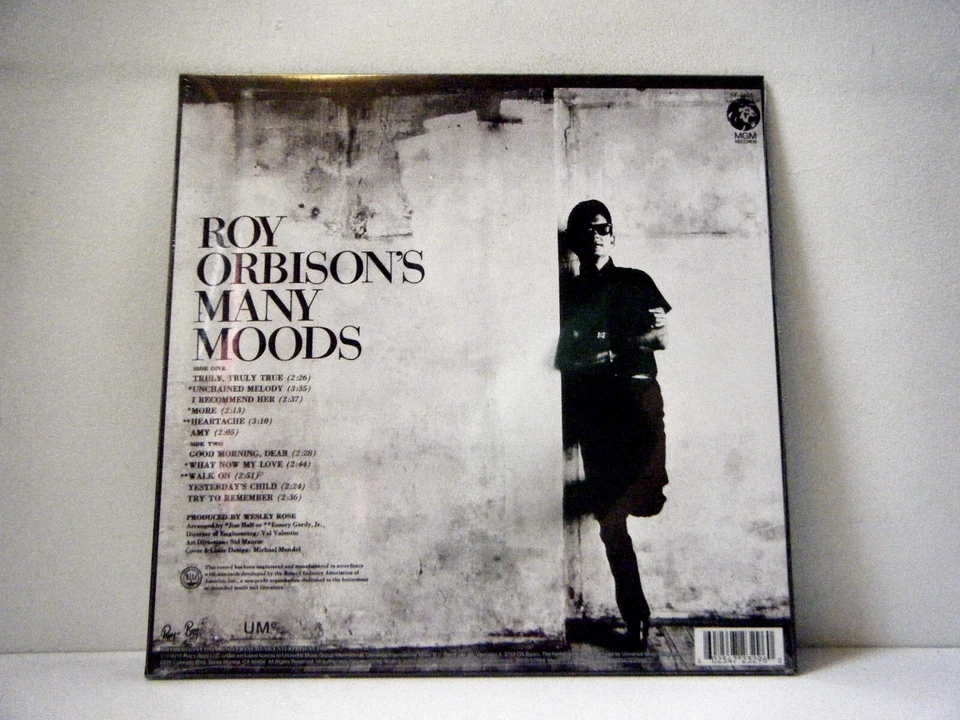 ROY ORBISON LP Roy Orbison's Many Moods 1969 UMe RE vinyl new SEALED! - Image 2 of 2