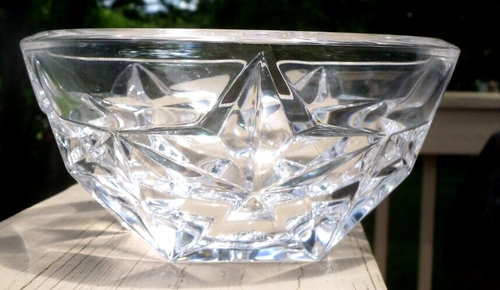 TIFFANY & CO. CRYSTAL STAR PATTERN ROCK CUT BOWL presentation bowl Raveis - Picture 4 of 8